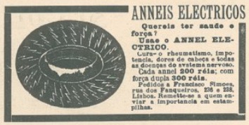 Anúncio sobre anéis elétricos