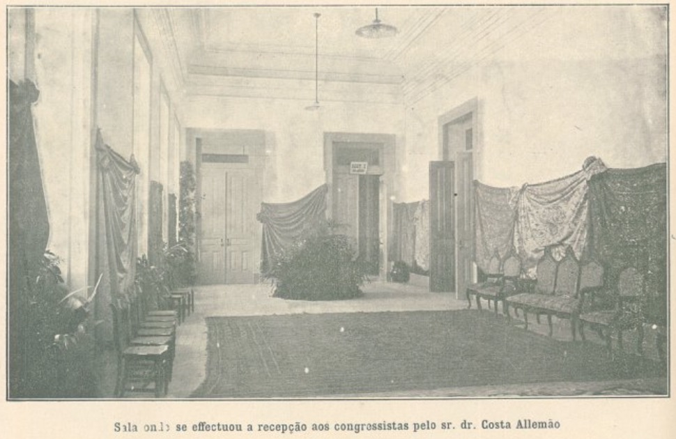 Sala de receção aos congressistas