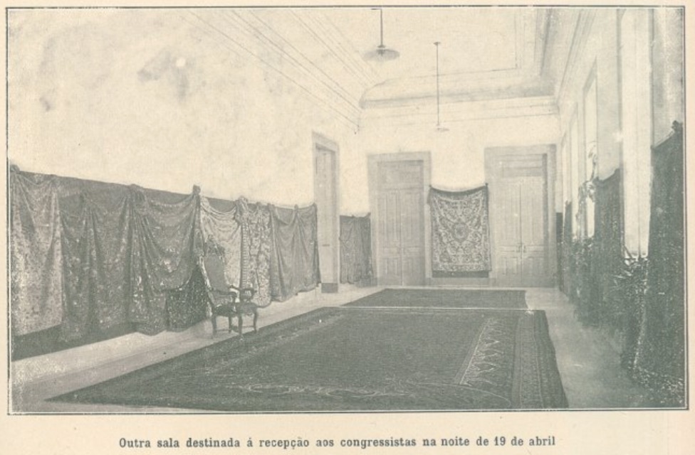 Sala de receção aos congressistas