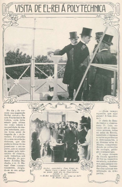 Visita do Rei à Escola Politécnica