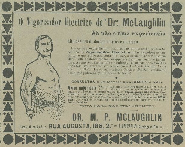 Vigorisador do Dr. McLaughlin com testemunho
