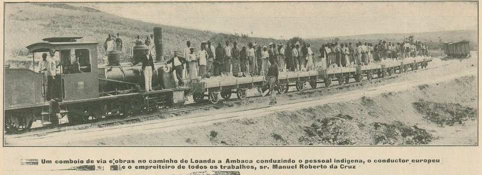 Comboio de obras na linha Luanda Ambaca