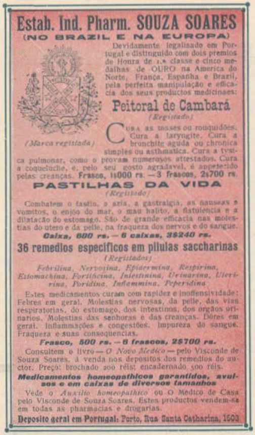 Peitoral e Pastilhas da Vida