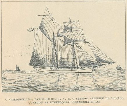 Hirondele navio oceanográfico do Mónaco Navio Hirondele de expedições oceanográficas do Mónaco