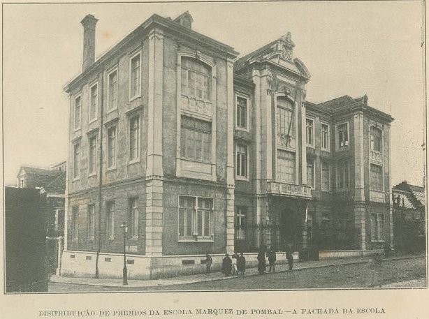 Fachada da Escola Marquês de Pombal