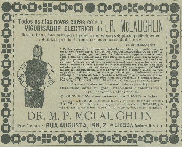 Vigorisador eléctrico do Dr. McLauphlin